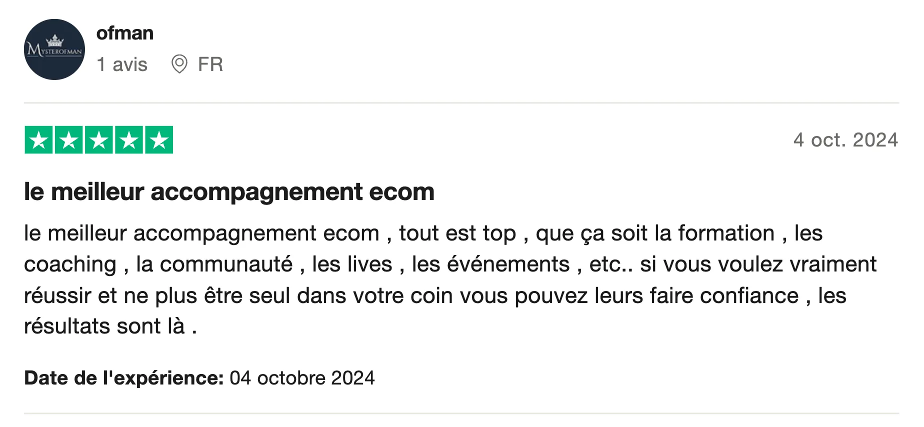 Avis client IA LAB